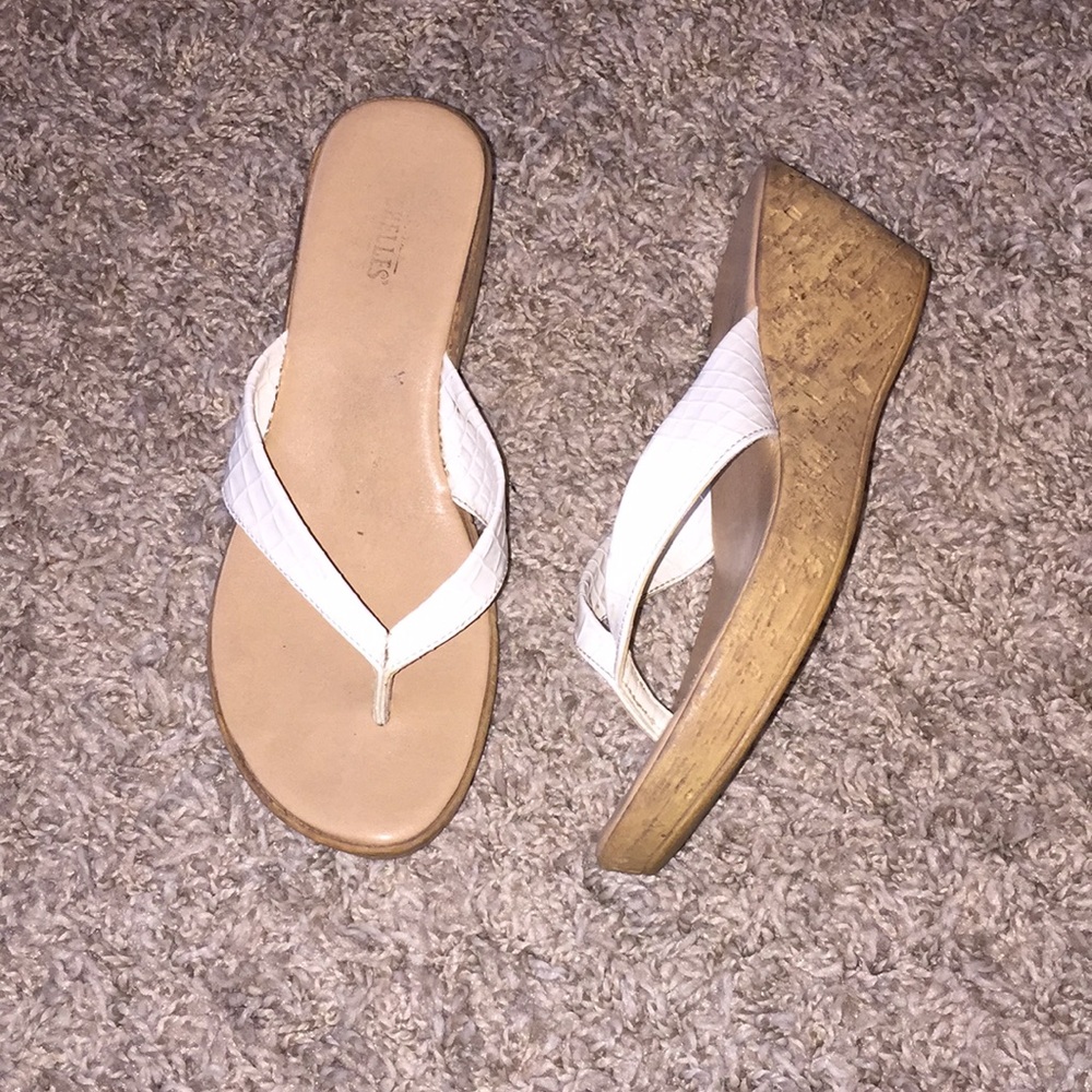 White Alligator Sandals